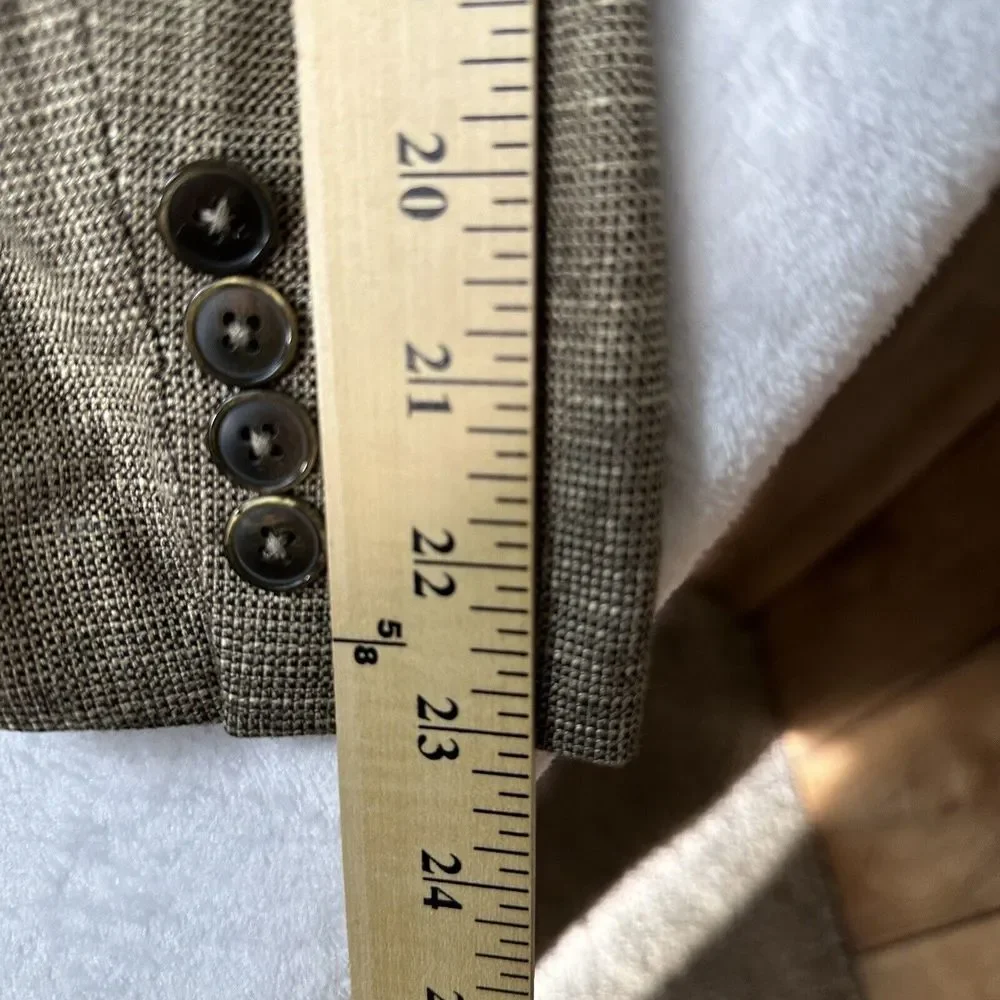 Patrick James Reserve Men’s Sport Coat 44R Valuto SPJ Bamboo Blazer Jacket Beige